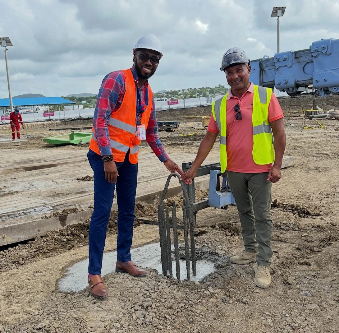 Milestone Reached at Antigua Cruise Port Upland Development: Piling Phase Completed  (Image at LateCruiseNews.com - June 2025)