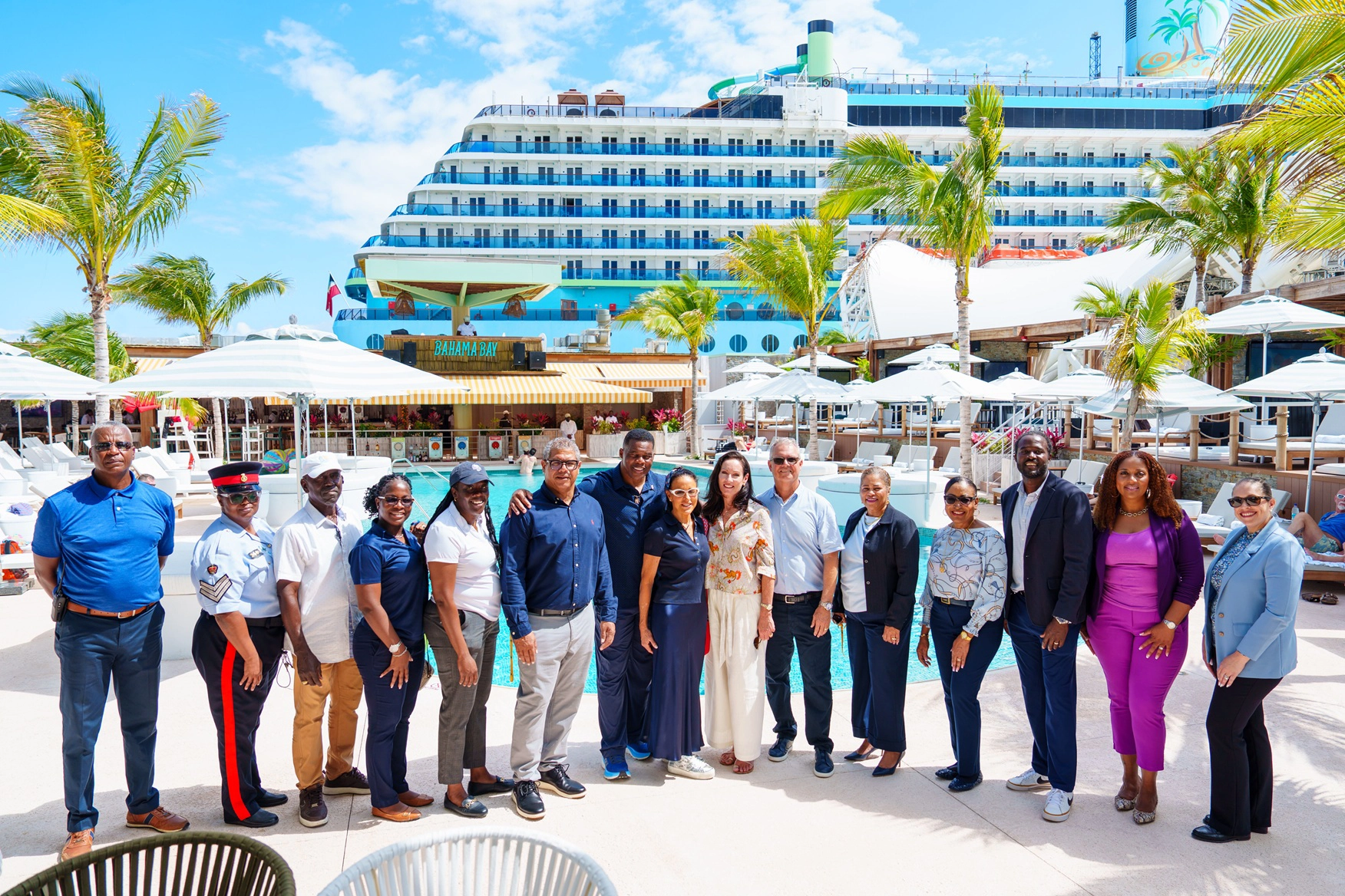U.S. Ambassador Herschel Walker Pays Courtesy Call to Nassau Cruise Port (Image at LateCruiseNews.com - May 2026)