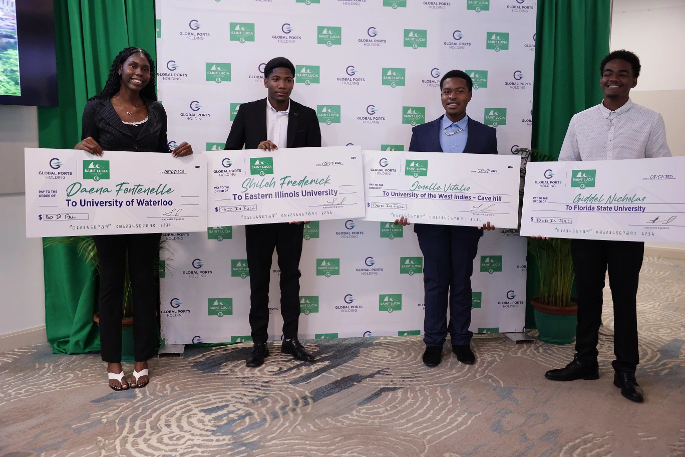Saint Lucia Cruise Port Awards Four Full Scholarships to Exceptional Students  (Image at LateCruiseNews.com - July 2025)